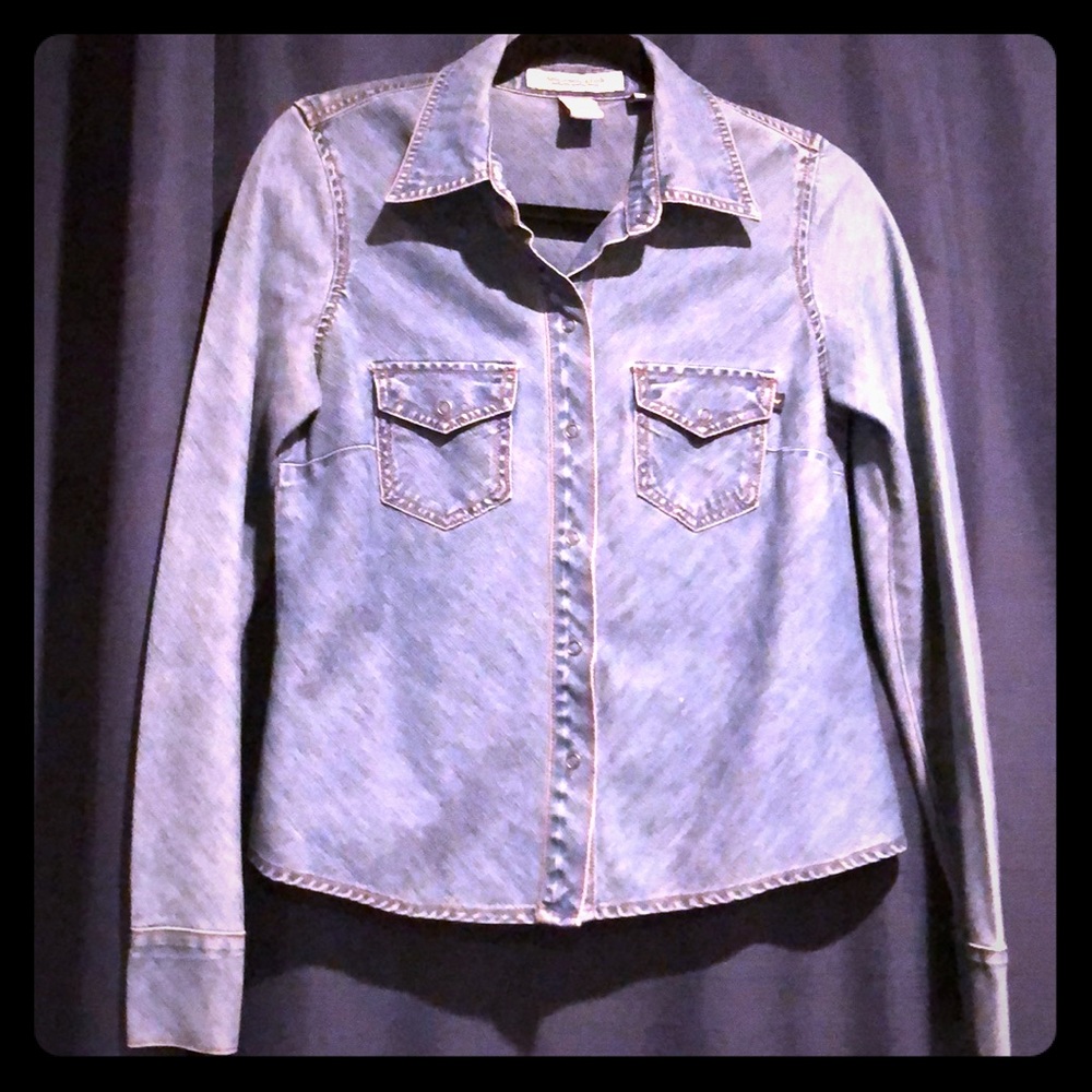 Jean long sleeve shirt